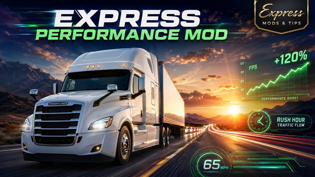 🚛 EXPRESS PERFORMANCE MOD — Realistic Rush-Hour Traffic + FPS Boost