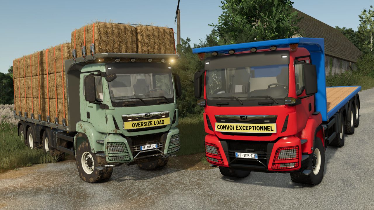 MAN TGS 18.500 Flatbed Autoload FS25