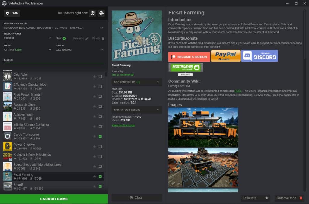 Satisfactory Mod Manager