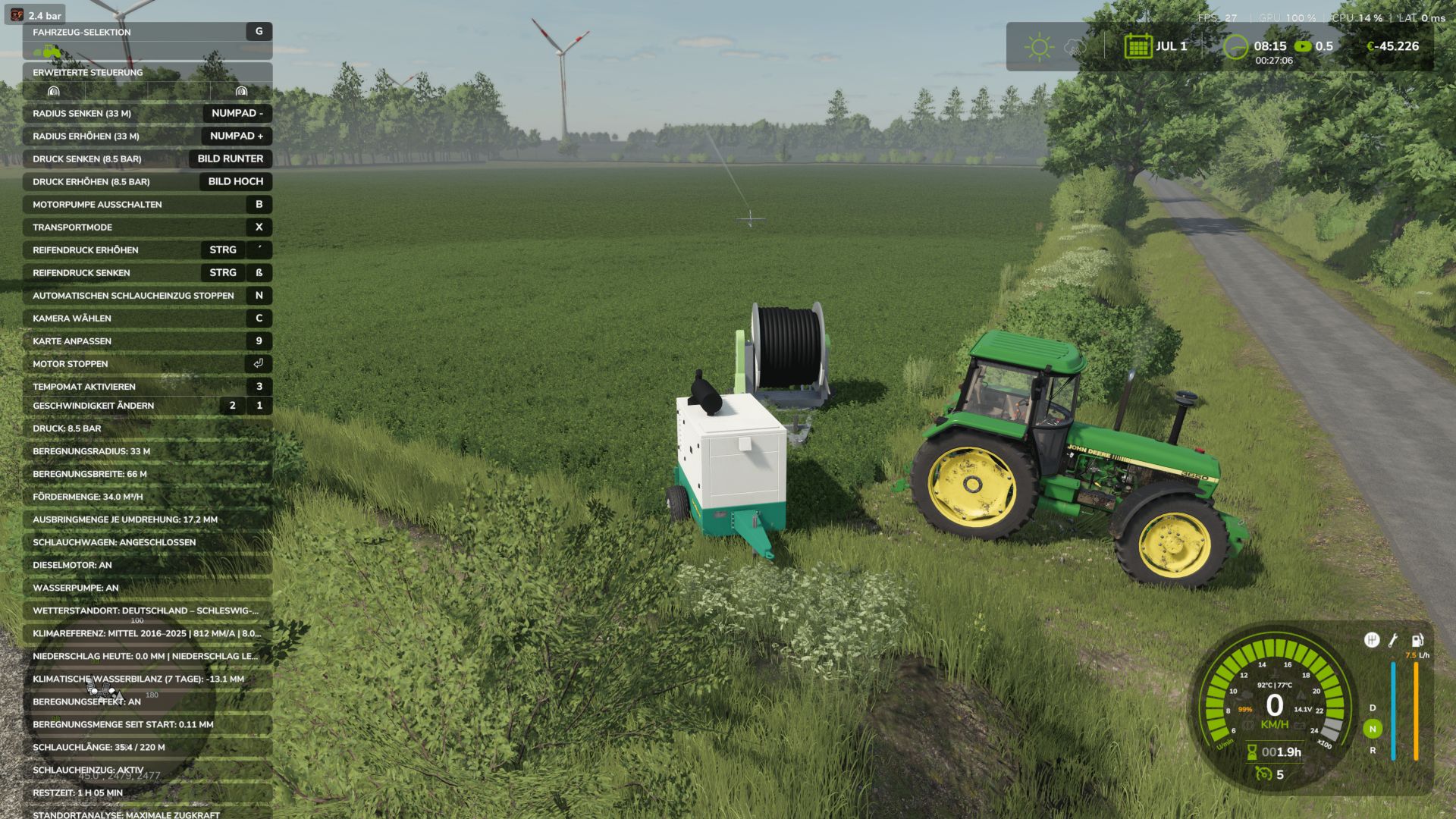 Gestion réaliste de l'eau et des sols (RWSM) FS25